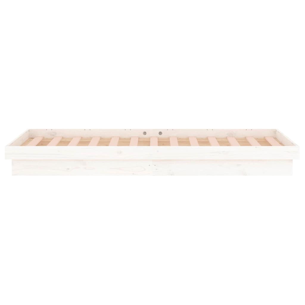 Giroletto LED Bianco 75x190 cm Small Single Legno Massello - homemem39