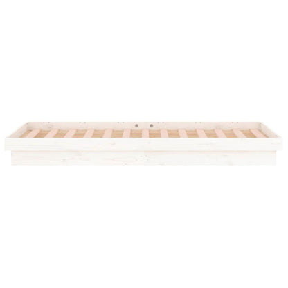Giroletto LED Bianco 75x190 cm Small Single Legno Massello - homemem39