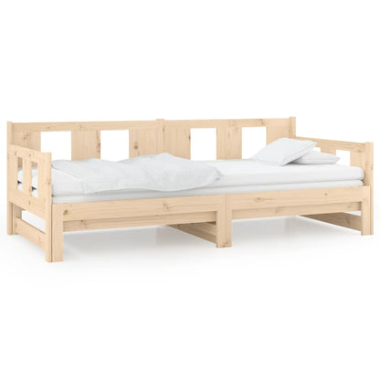 Dormeuse Estraibile in Legno Massello di Pino 2x(90x190) cm | homemem39