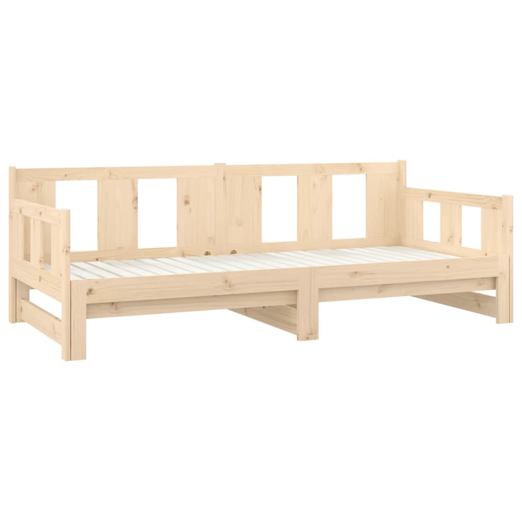 Dormeuse Estraibile in Legno Massello di Pino 2x(90x190) cm | homemem39