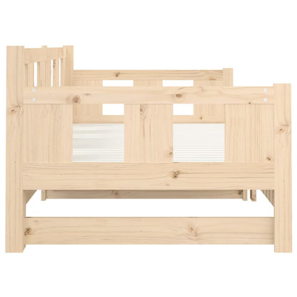 Dormeuse Estraibile in Legno Massello di Pino 2x(90x190) cm | homemem39
