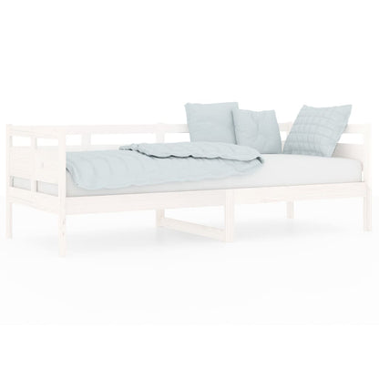 Dormeuse Bianca in Legno Massello di Pino 80x200 cm | homemem39