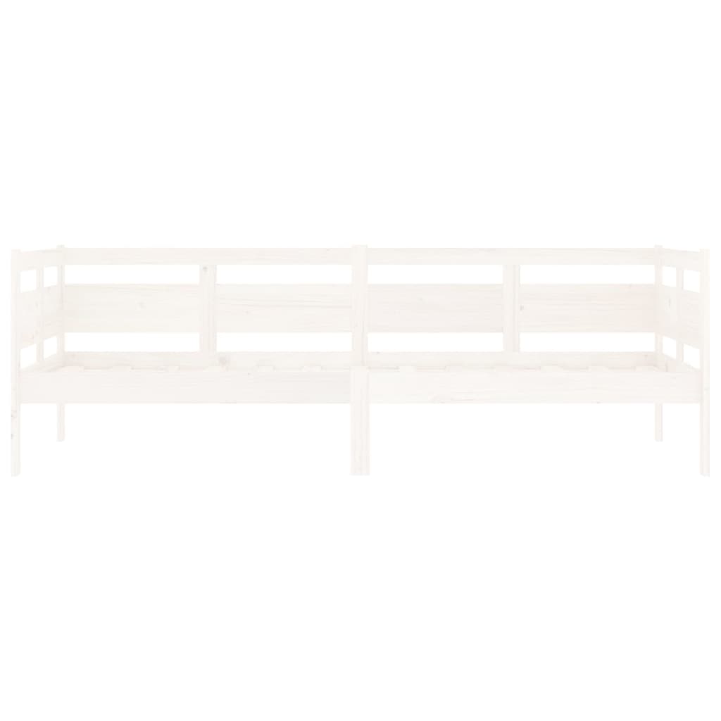 Dormeuse Bianca in Legno Massello di Pino 80x200 cm | homemem39