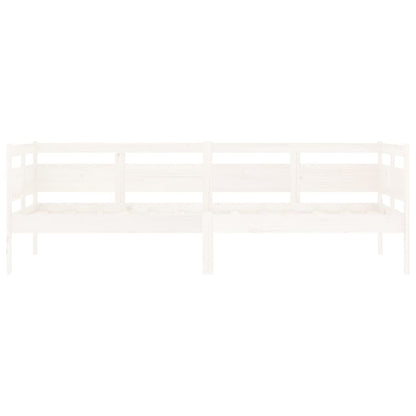 Dormeuse Bianca in Legno Massello di Pino 80x200 cm - homemem39