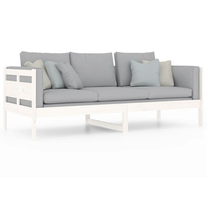 Dormeuse Bianca in Legno Massello di Pino 80x200 cm | homemem39