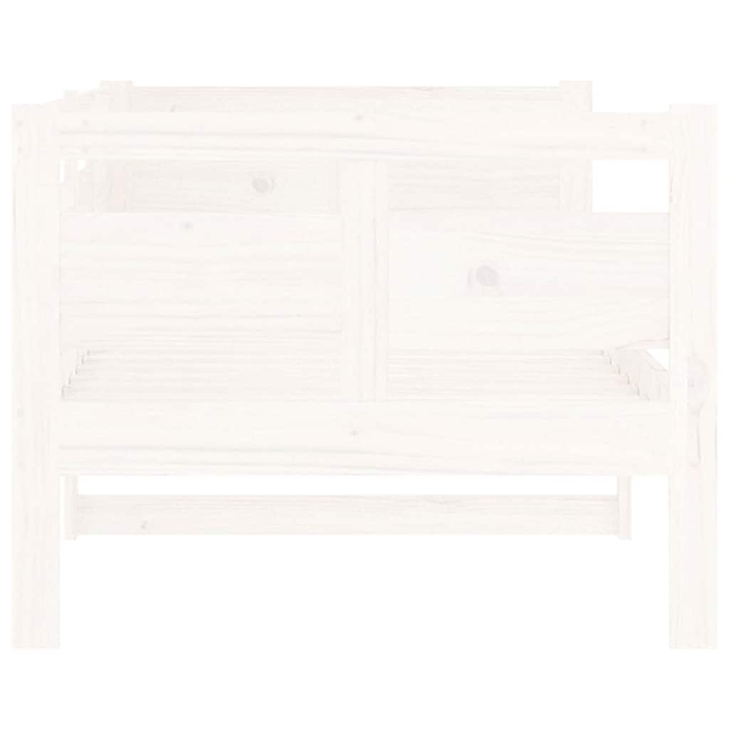 Dormeuse Bianca in Legno Massello di Pino 80x200 cm