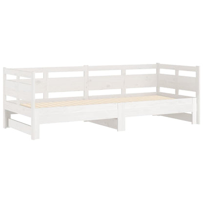 Dormeuse Estraibile Bianca Legno Massello di Pino 2x( )