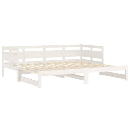 Dormeuse Estraibile Bianca Legno Massello di Pino 2x( )