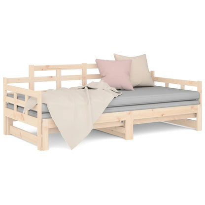 Dormeuse Estraibile in Legno Massello di Pino 2x(80x200) cm | homemem39
