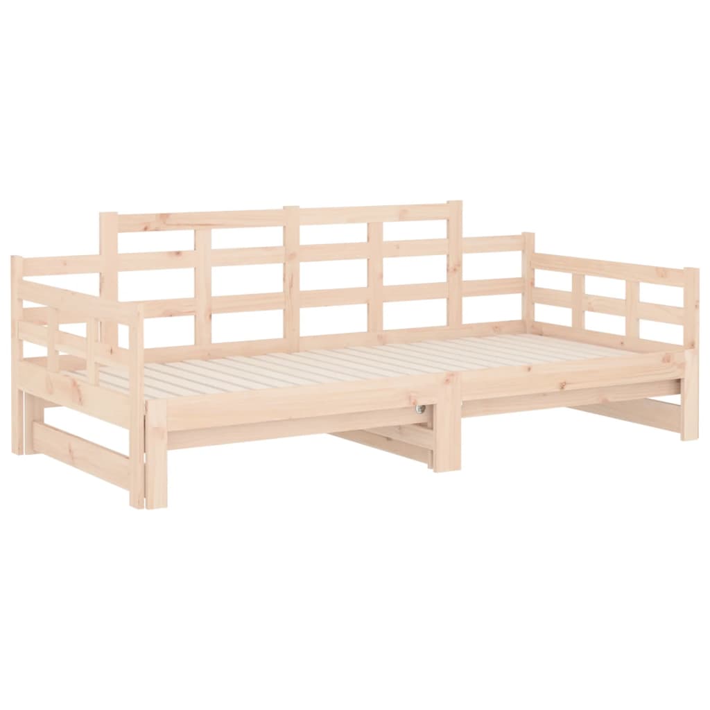 Dormeuse Estraibile in Legno Massello di Pino 2x(80x200) cm | homemem39