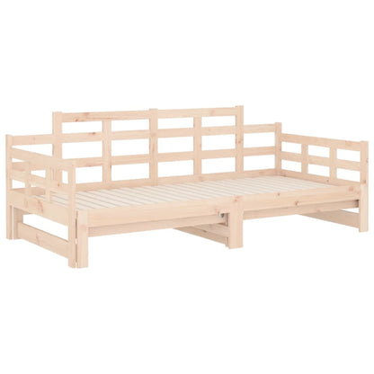 Dormeuse Estraibile in Legno Massello di Pino 2x(80x200) cm | homemem39