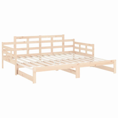 Dormeuse Estraibile in Legno Massello di Pino 2x(80x200) cm | homemem39
