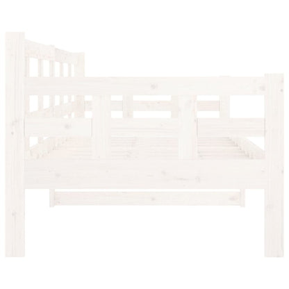 Dormeuse Bianca in Legno Massello di Pino 80x200 cm | homemem39