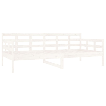 Dormeuse Bianca in Legno Massello di Pino 90x190 cm - homemem39