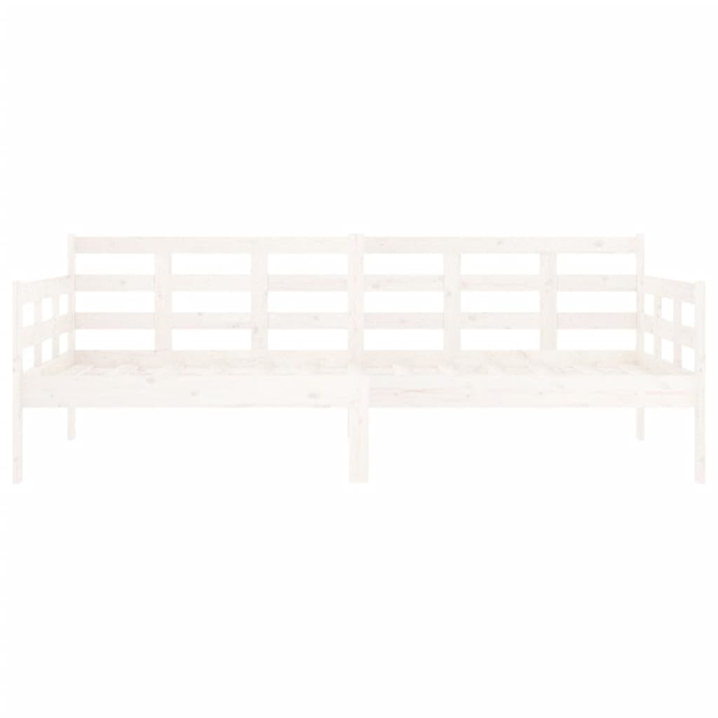 Dormeuse Bianca in Legno Massello di Pino 90x190 cm - homemem39