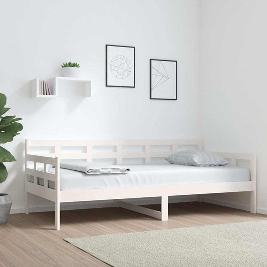 Dormeuse Bianca in Legno Massello di Pino 90x190 cm