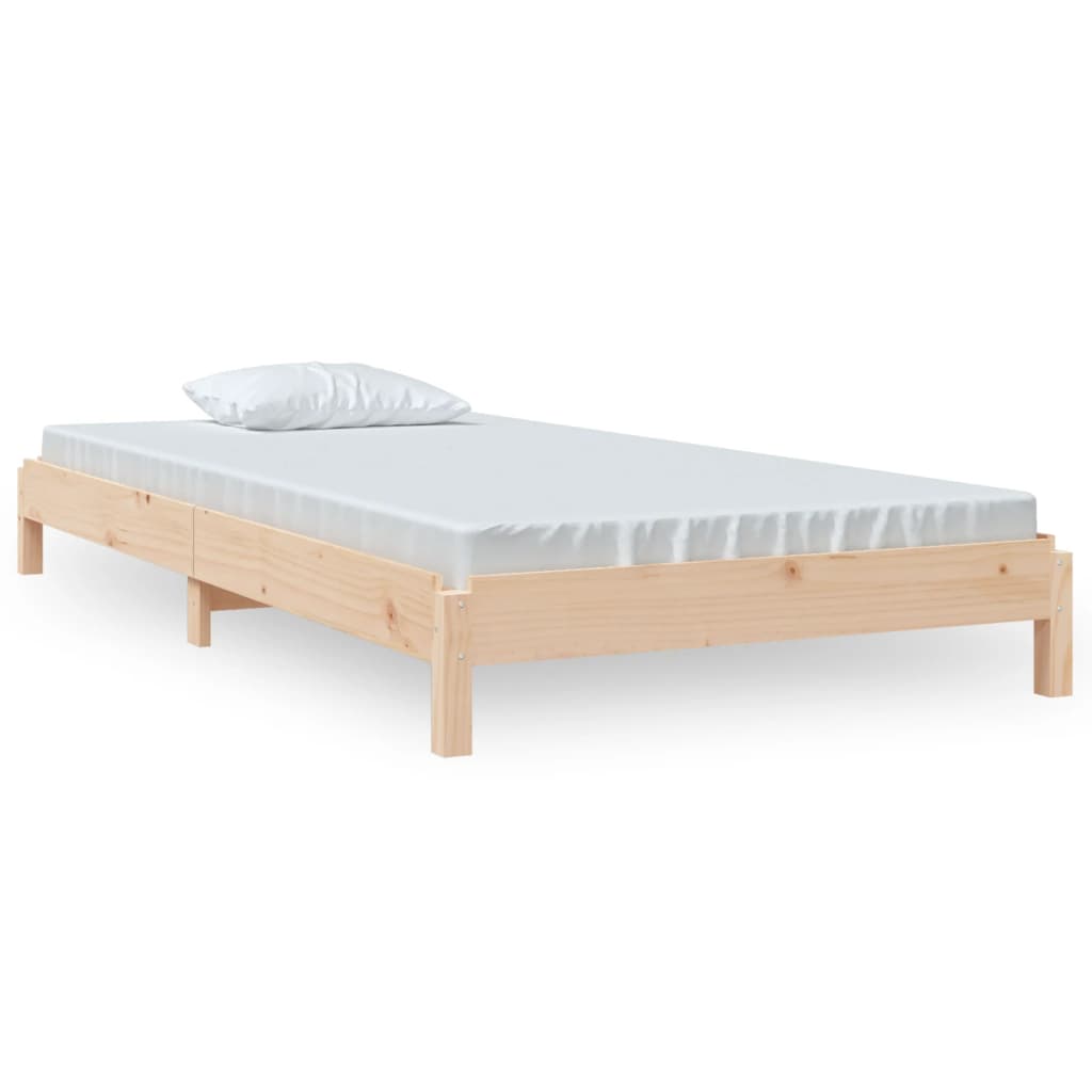 Letto Impilabile 75x190 cm in Legno Massello di Pino - homemem39