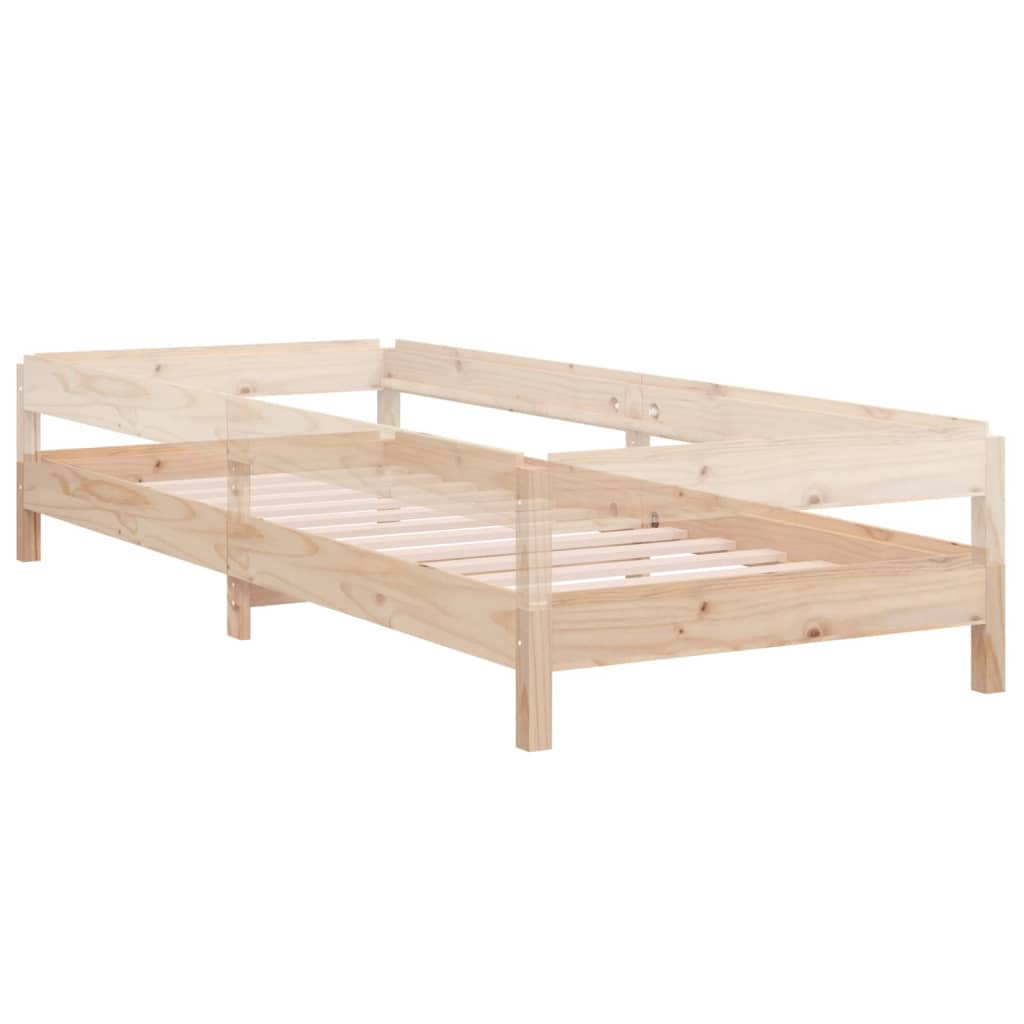 Letto Impilabile 75x190 cm in Legno Massello di Pino | homemem39