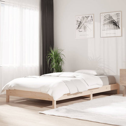 Letto Impilabile 75x190 cm in Legno Massello di Pino - homemem39