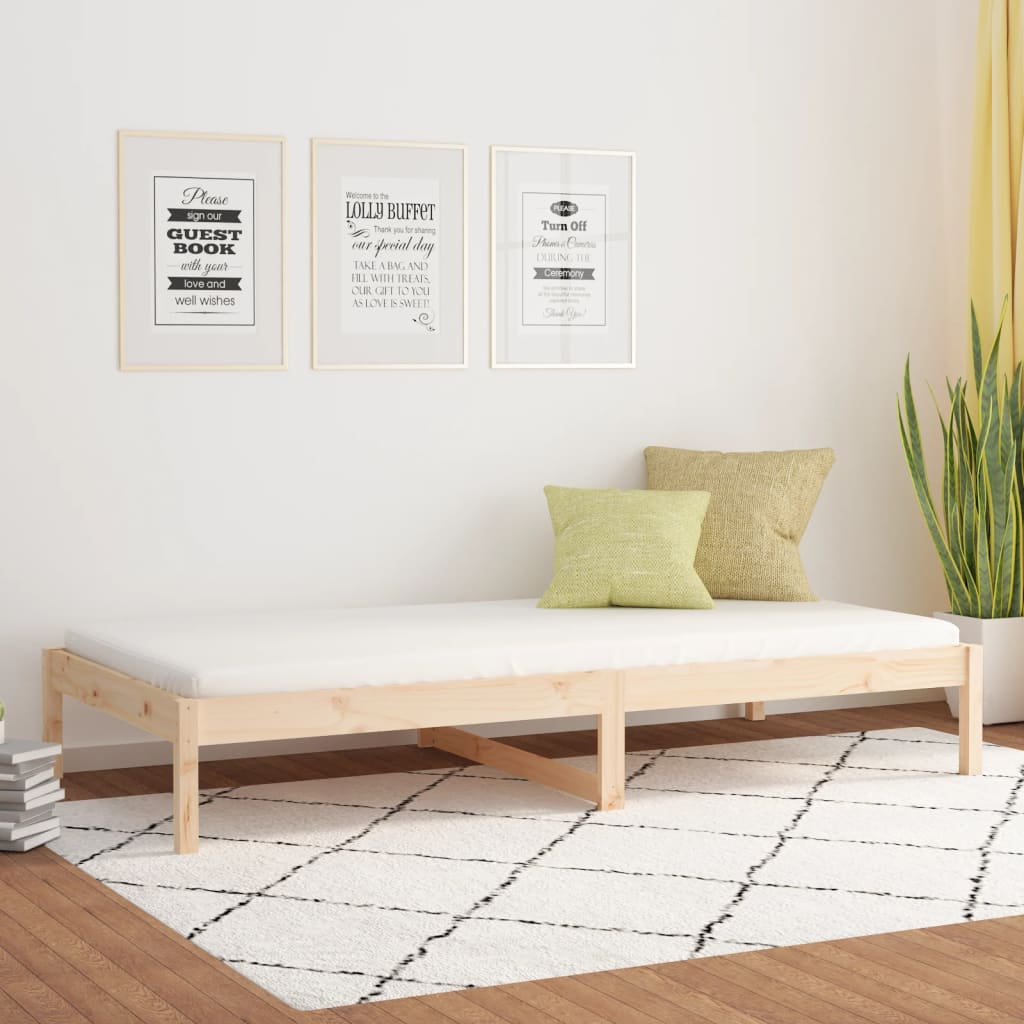 Dormeuse senza Materasso 90x200 cm in Legno Massello di Pino | homemem39