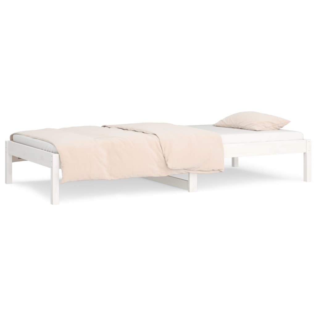 Dormeuse senza Materasso Bianca 90x200 cm Legno Massello Pino | homemem39