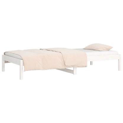 Dormeuse senza Materasso Bianca 90x200 cm Legno Massello Pino - homemem39