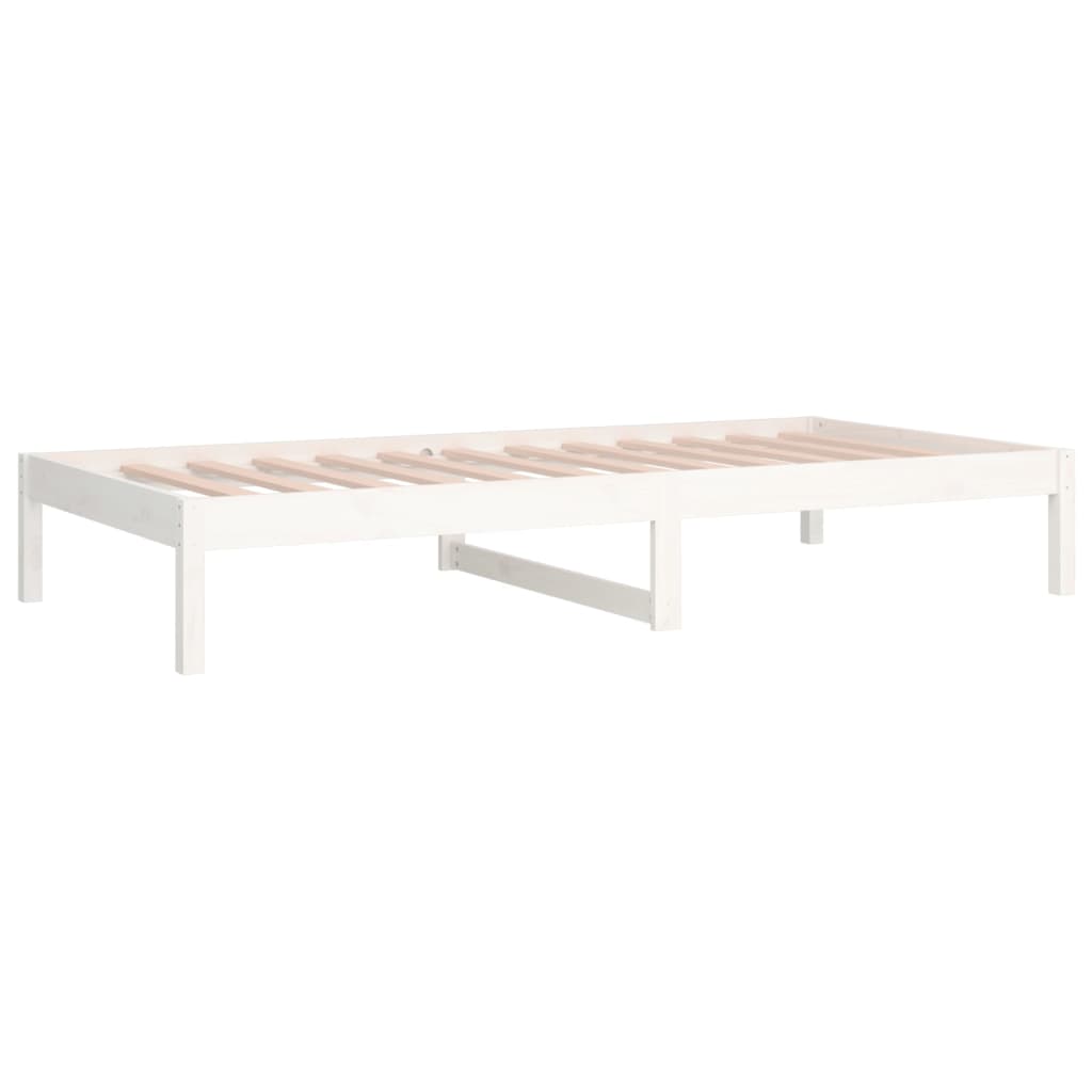 Dormeuse senza Materasso Bianca 90x200 cm Legno Massello Pino | homemem39