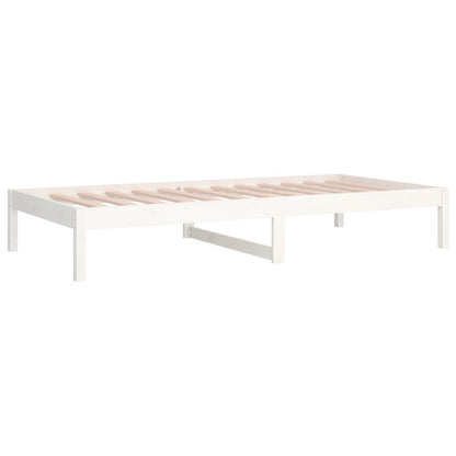 Dormeuse senza Materasso Bianca 90x200 cm Legno Massello Pino | homemem39
