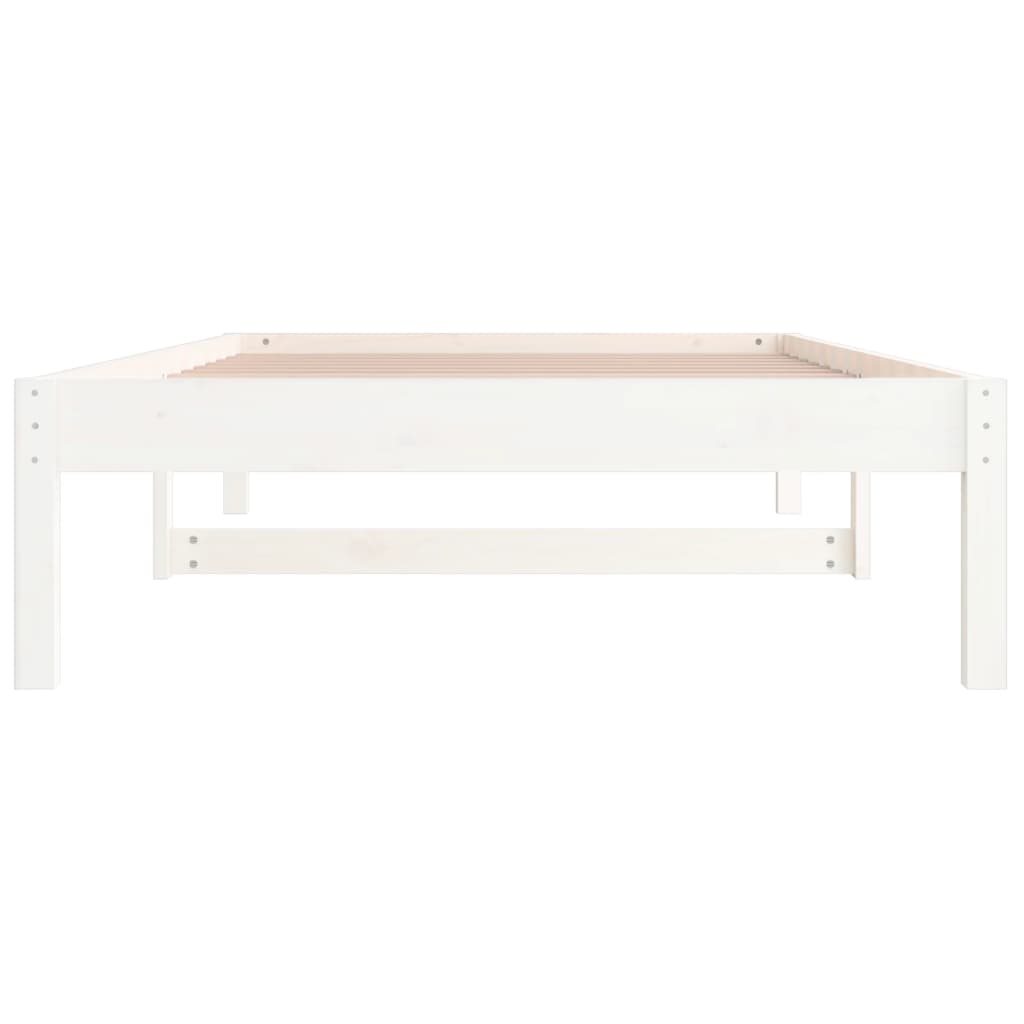 Dormeuse senza Materasso Bianca 90x200 cm Legno Massello Pino | homemem39
