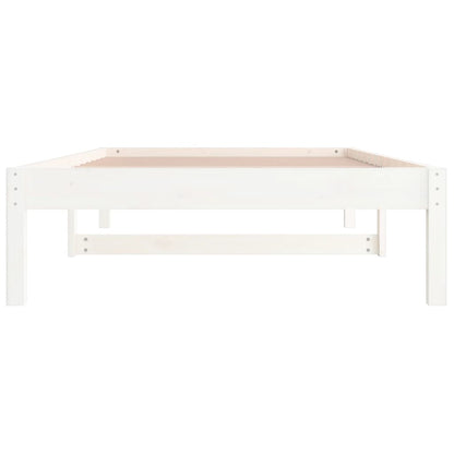 Dormeuse senza Materasso Bianca 90x200 cm Legno Massello Pino | homemem39