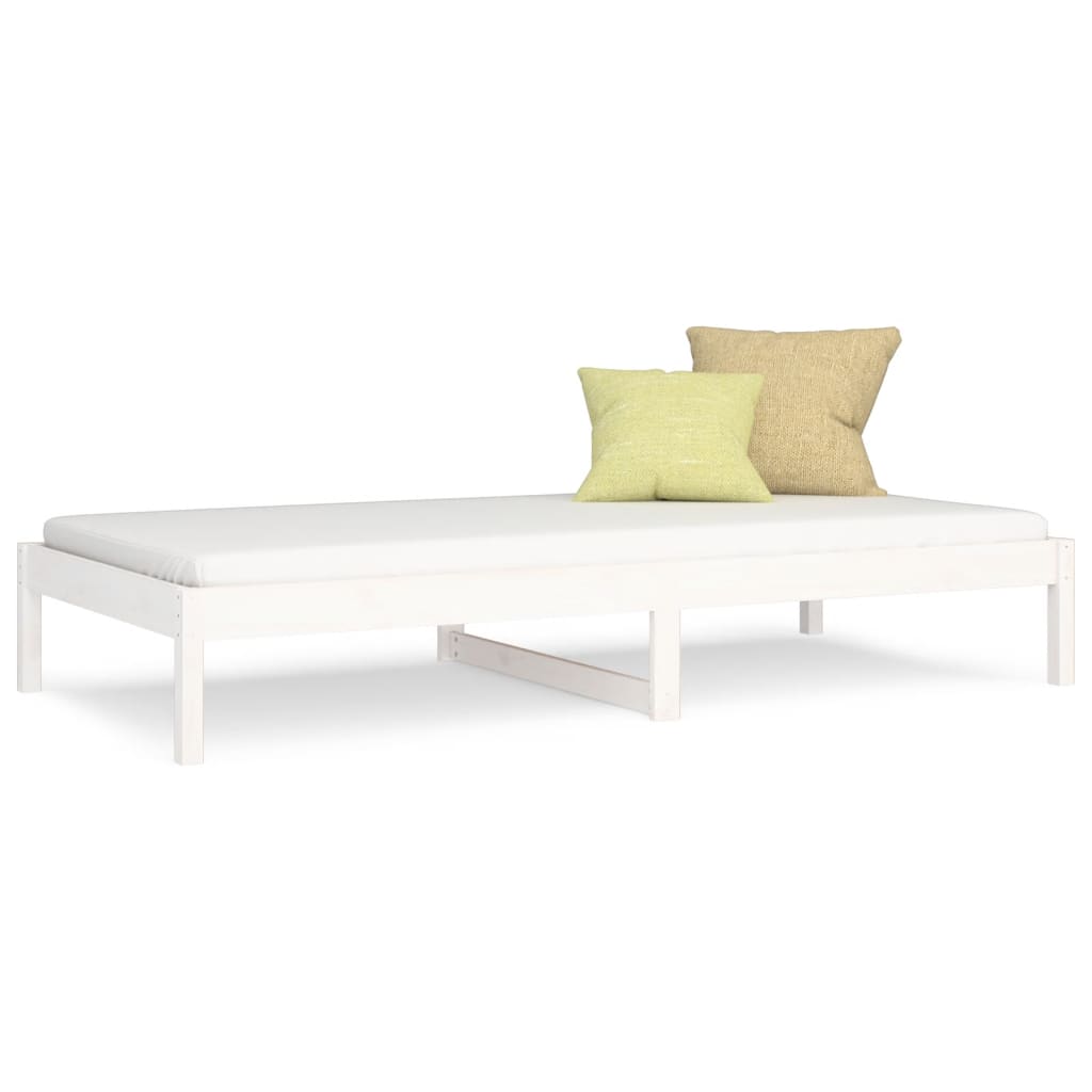 Dormeuse senza Materasso Bianca 80x200 cm Legno Massello Pino | homemem39