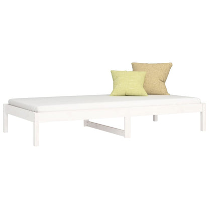 Dormeuse senza Materasso Bianca 80x200 cm Legno Massello Pino | homemem39