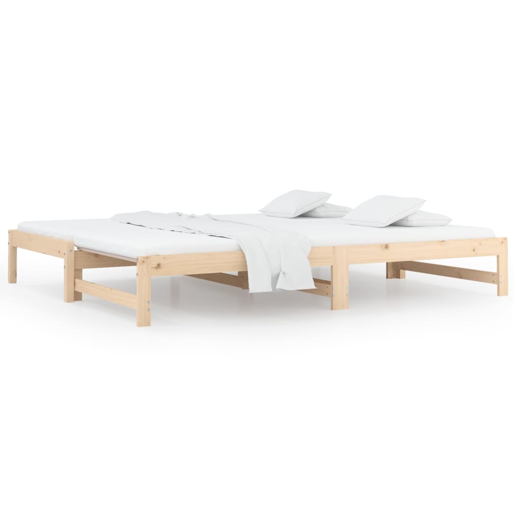 Dormeuse Estraibile 2x(90x200) cm Legno Massello di Pino | homemem39