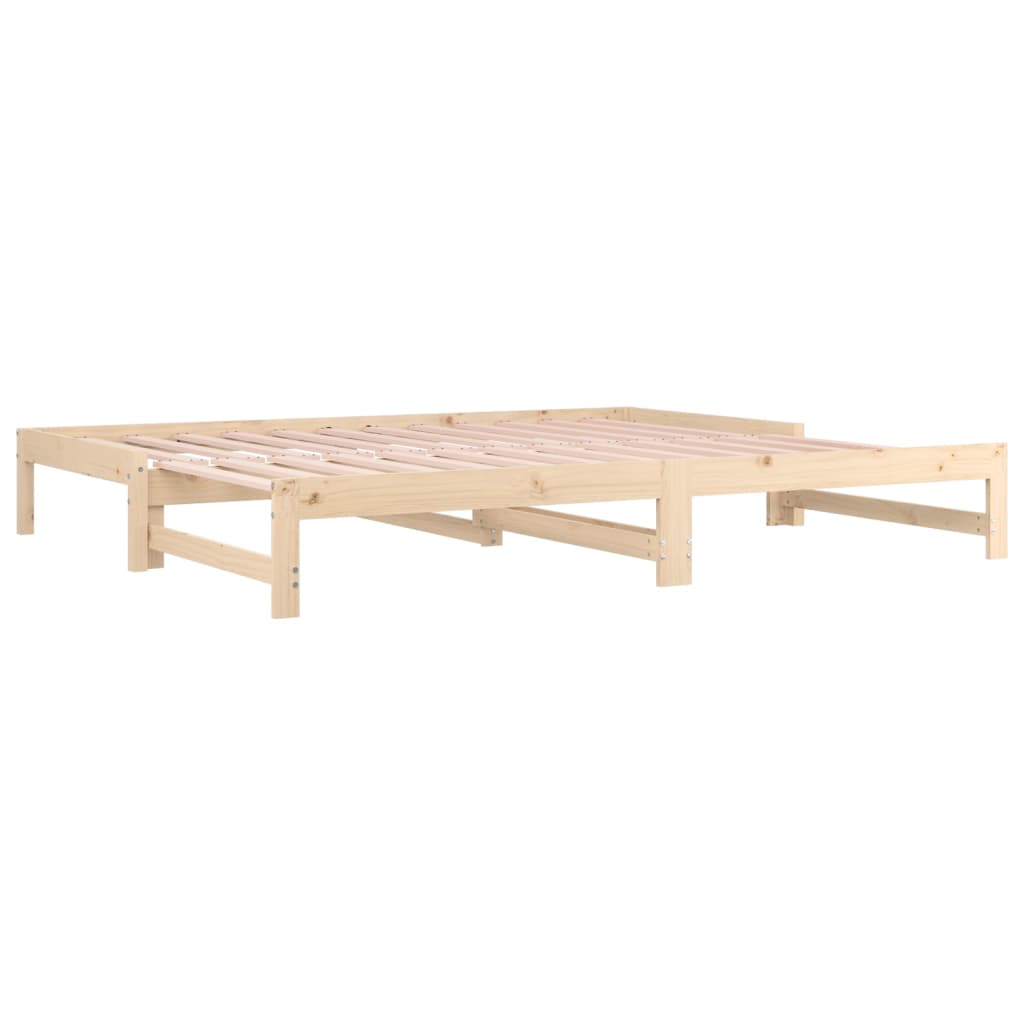 Dormeuse Estraibile 2x(90x200) cm Legno Massello di Pino | homemem39