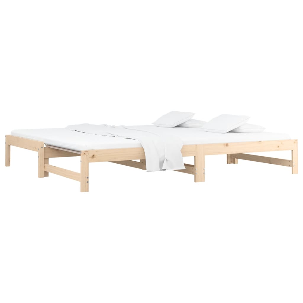 Dormeuse Estraibile 2x(90x190) cm Legno Massello di Pino | homemem39