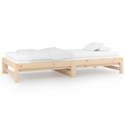 Dormeuse Estraibile 2x(90x190) cm Legno Massello di Pino | homemem39