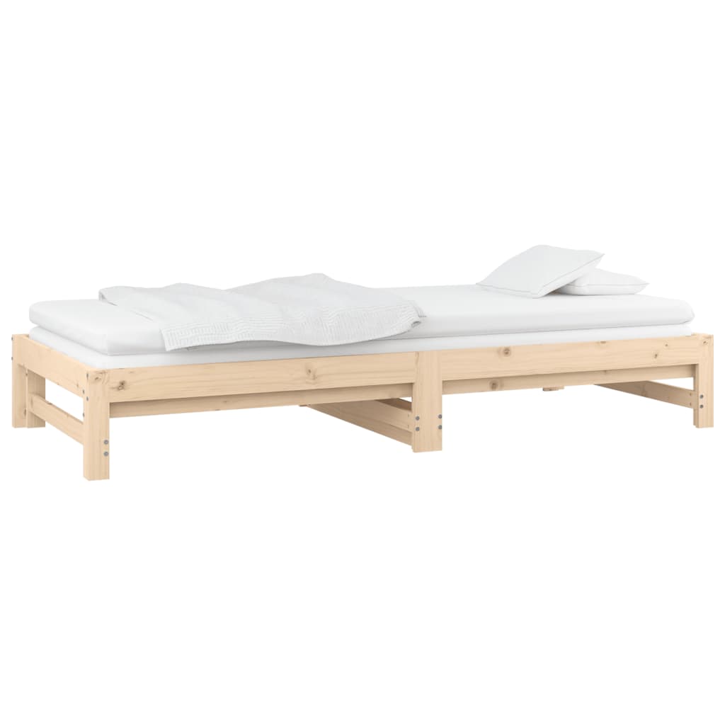 Dormeuse Estraibile 2x(90x190) cm Legno Massello di Pino | homemem39