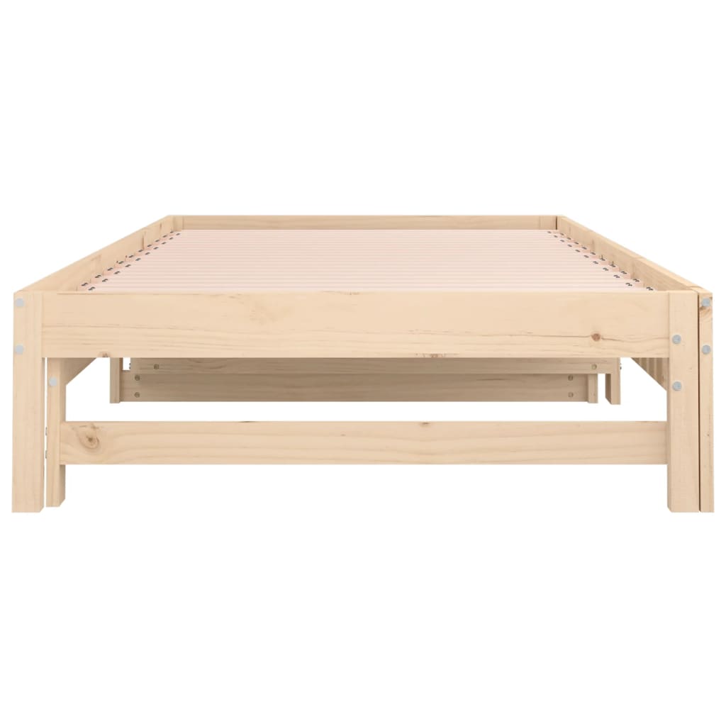 Dormeuse Estraibile 2x(90x190) cm Legno Massello di Pino | homemem39