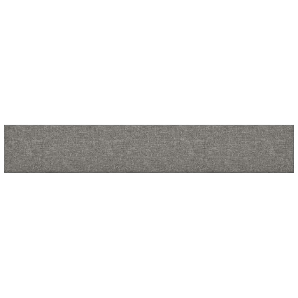 Pannelli Murali 12 pz Grigio Chiaro 90x15 cm Tessuto 1,62 m²