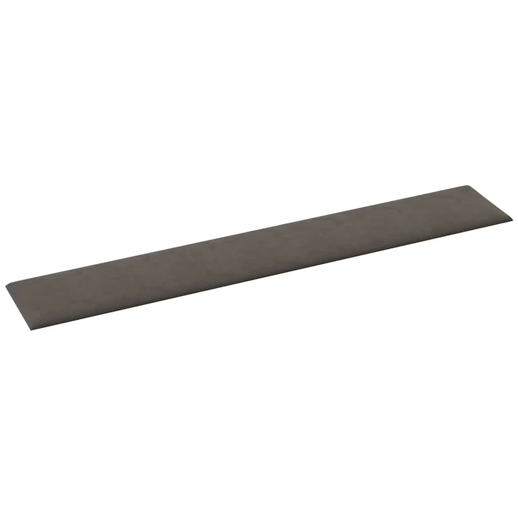 Pannelli Murali 12 pz Grigio Scuro 90x15 cm Velluto 1,62 m² - homemem39