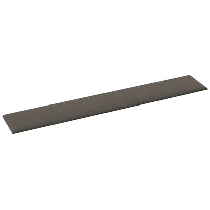 Pannelli Murali 12 pz Grigio Scuro 90x15 cm Velluto 1,62 m² - homemem39