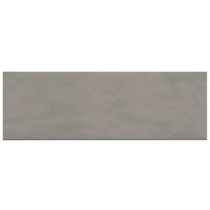 Pannelli Murali 12 pz Grigio Chiaro 90x30 cm Velluto 3,24 m²