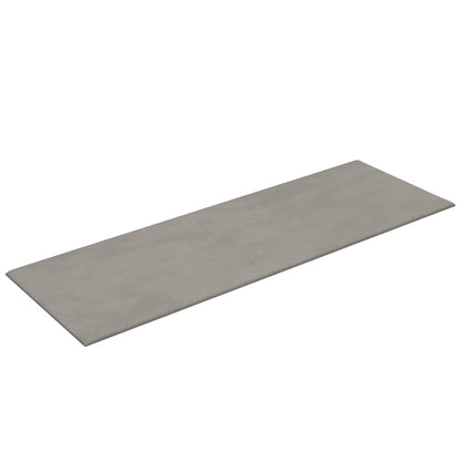 Pannelli Murali 12 pz Grigio Chiaro 90x30 cm Velluto 3,24 m²