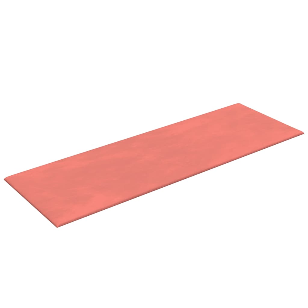 Pannelli Murali 12 pz Rosa 90x30 cm Velluto 3,24 m² - homemem39