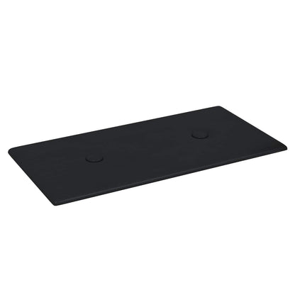 Testiera da Parete 12 pcs Nero 30 x 15 cm Pelle Sintetica | homemem39