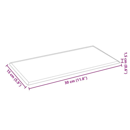 Pannelli Murali 12 pz Grigi 30x15 cm in Similpelle 0,54 m² - homemem39