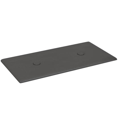 Testiera da Parete 12 pcs Grigio 30 x 15 cm Pelle Sintetica | homemem39