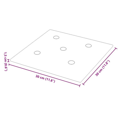 Pannelli Murali 12 pz Neri 30x30 cm Similpelle 1,08 m² - homemem39