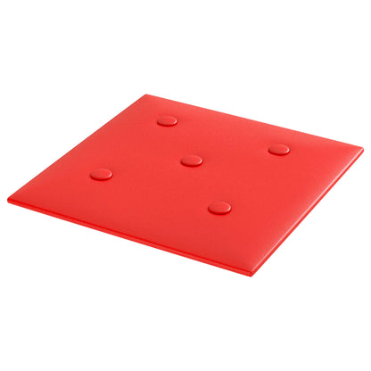 Testiera da Parete 12 pcs Rosso 30 x 30 cm Pelle Sintetica | homemem39