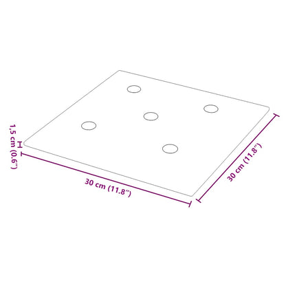 Pannelli Murali 12 pz Rosso Vino 30x30 cm Similpelle 1,08 m² - homemem39